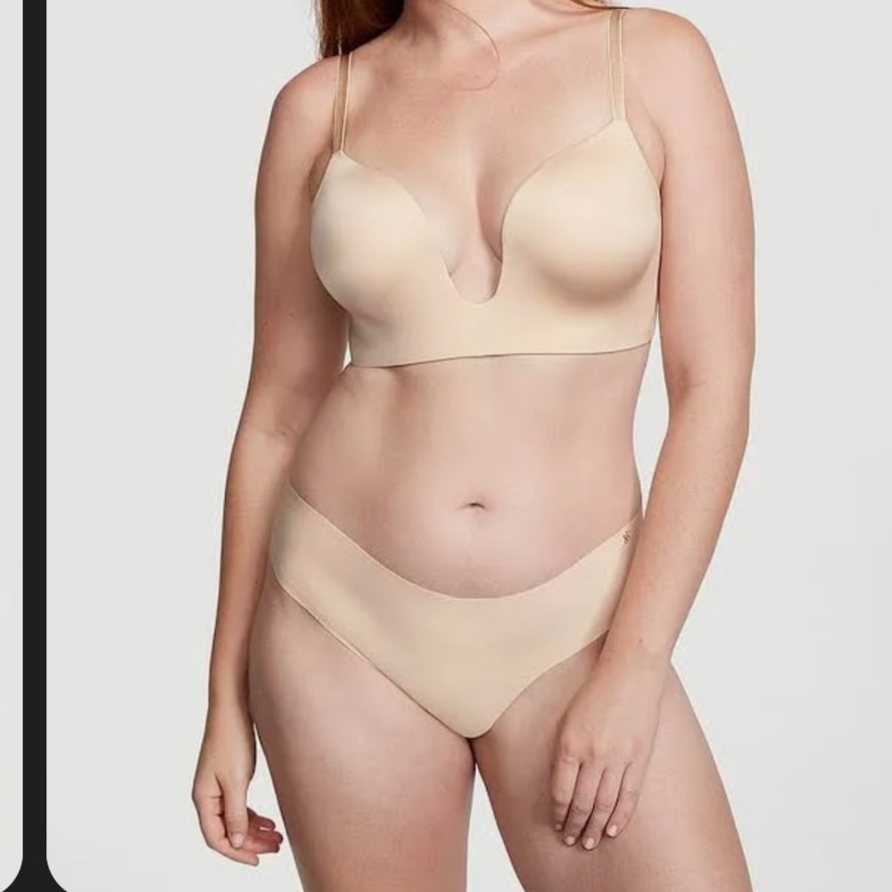Deep Plunge Low Back Bra & Panties Set